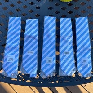 Blue & White Striped Neck Tie